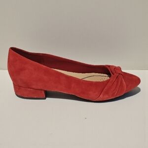 Easy Spirit Red Suede Shoes